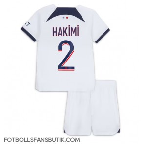 Paris Saint-Germain Achraf Hakimi #2 Replika Bortatröja Barn 2023-24 Kortärmad (+ Korta byxor)